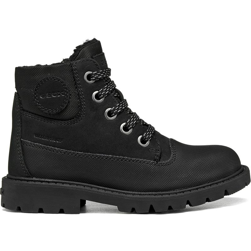 Schnürstiefeletten Geox J Shaylax Boy Wpf J66HDB 032FU C9999 M Schwarz