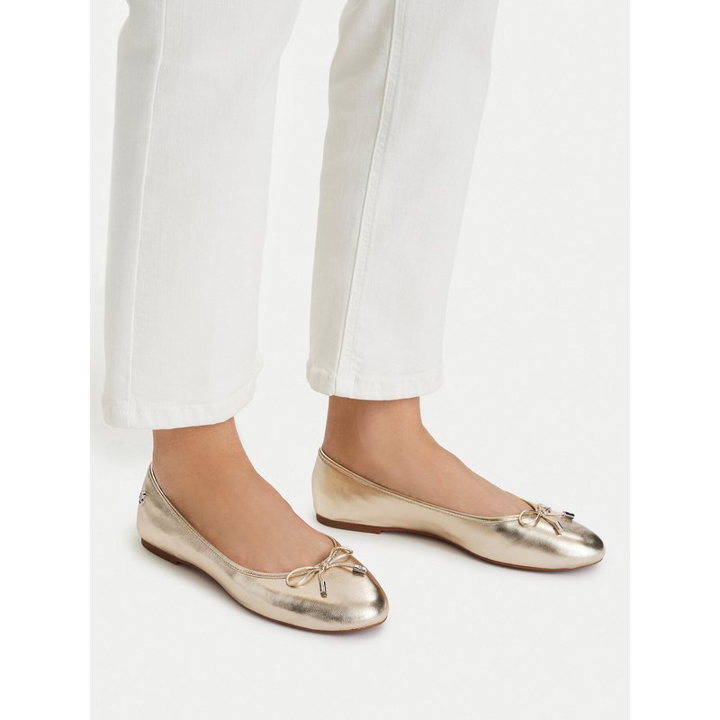 Ballerinas LAUREN RALPH LAUREN Jayna Metallic 802978836002 Goldfarben
