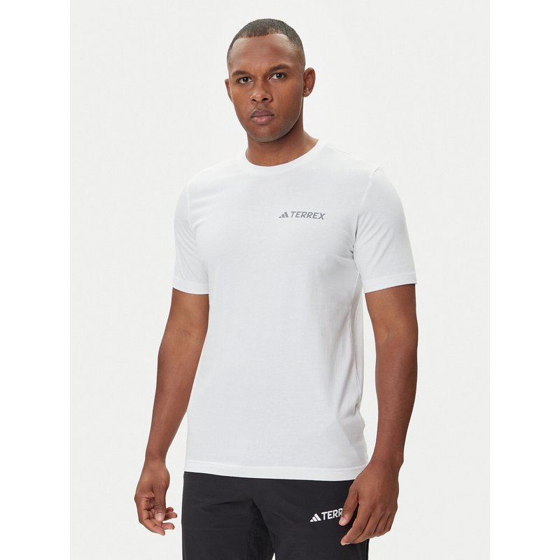 adidas T-Shirt Terrex Graphic JW3559 Weiß Regular Fit