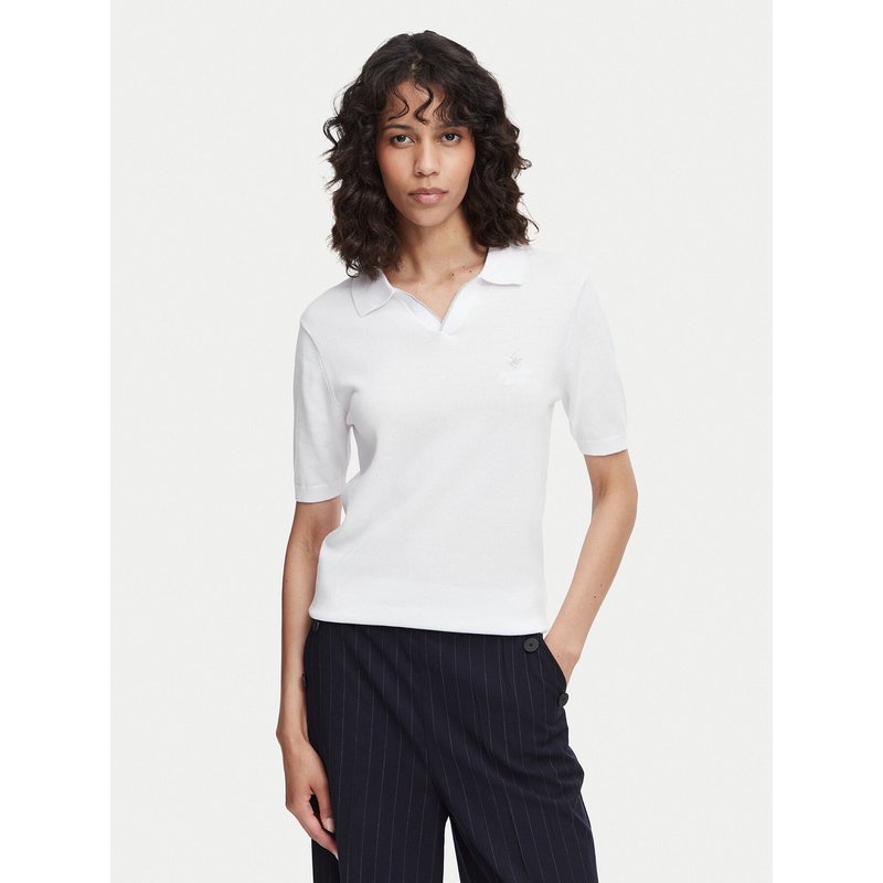 Beverly Hills Polo Club Poloshirt P-SS26W-M550273 Weiß Regular Fit