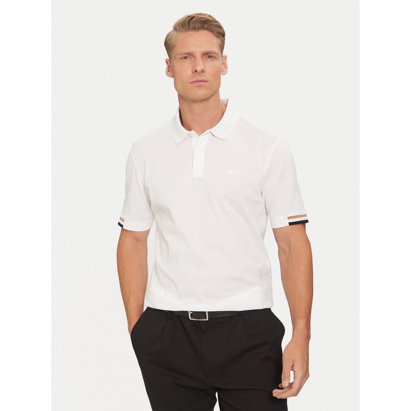 Boss Poloshirt Parlay 147 50467113 Weiß Regular Fit