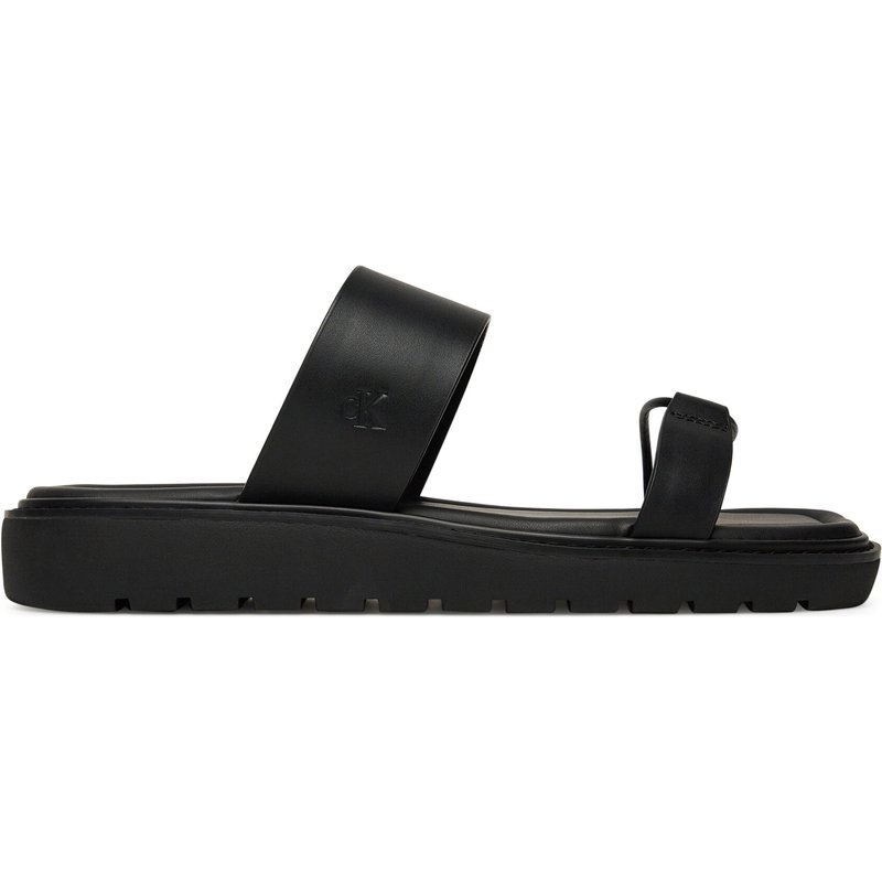 Pantoletten Calvin Klein Jeans Rope Sandal Soft Lth Mg YW0YW01864 Schwarz