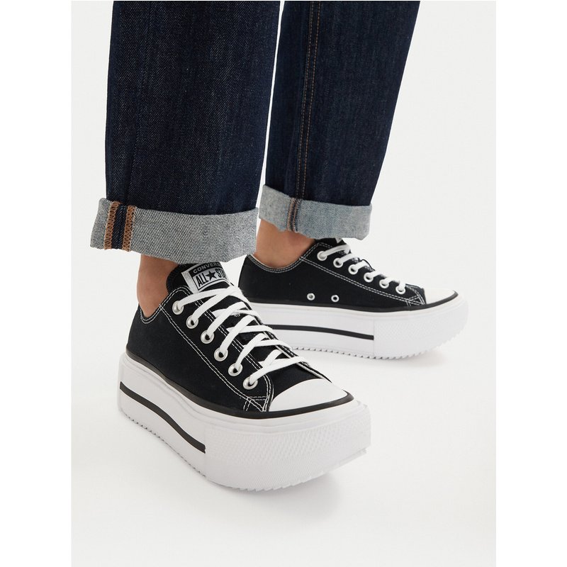 Sneakers aus Stoff Converse Chuck Taylor All Star Lift Double Stack Platform A15490C Schwarz