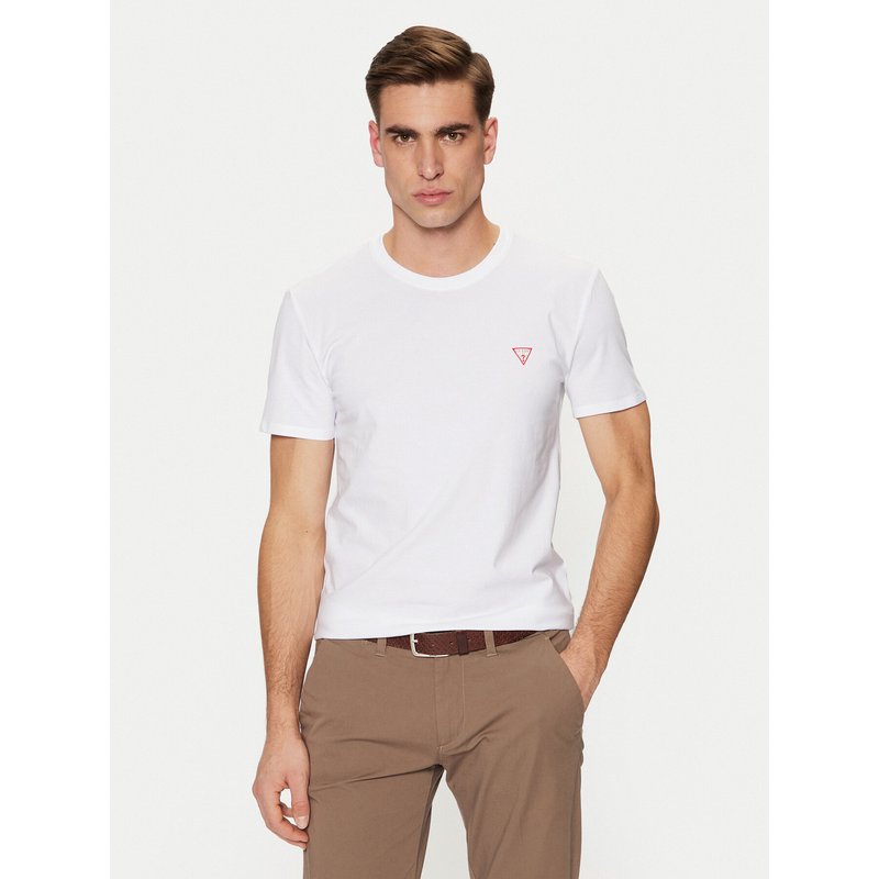Guess T-Shirt M2YI24 J1314 Weiß Slim Fit