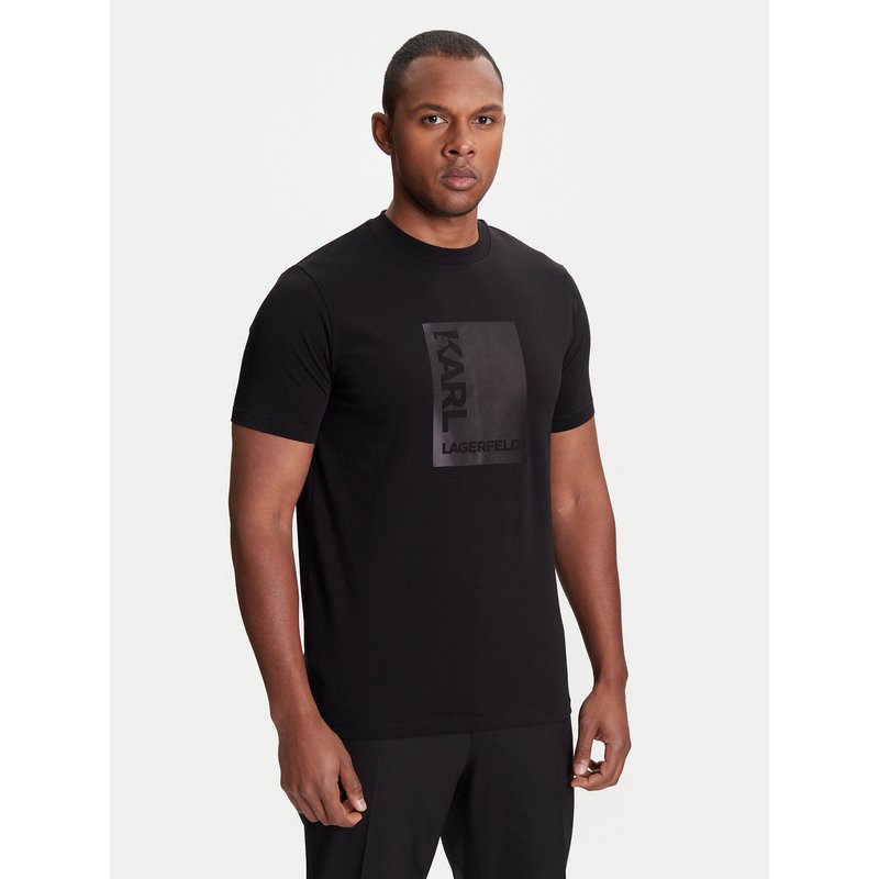 KARL LAGERFELD T-Shirt 755038 553235 Schwarz Regular Fit