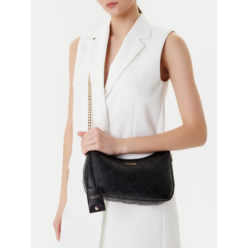 Handtasche Liu Jo Ecs S Hobo AF5056 E0538 Schwarz