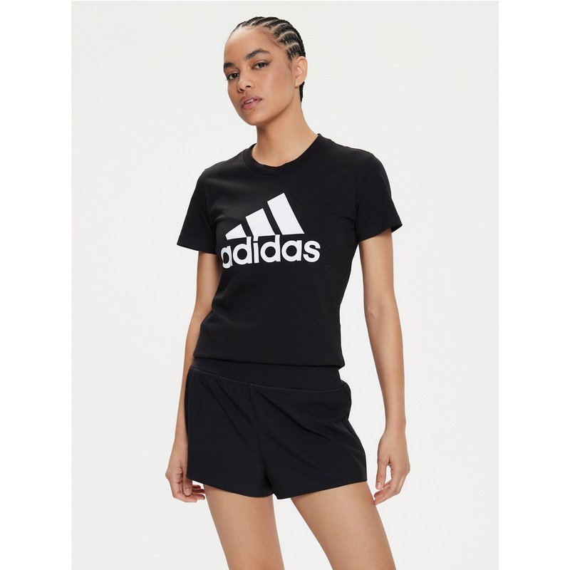 adidas T-Shirt Essentials Logo GL0722 Schwarz Regular Fit