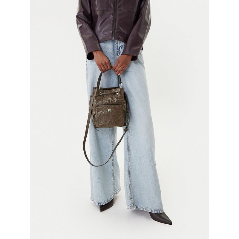 Handtasche PINKO Cargo Bucket Al 25-26 PLTT 105112 A2JC Braun