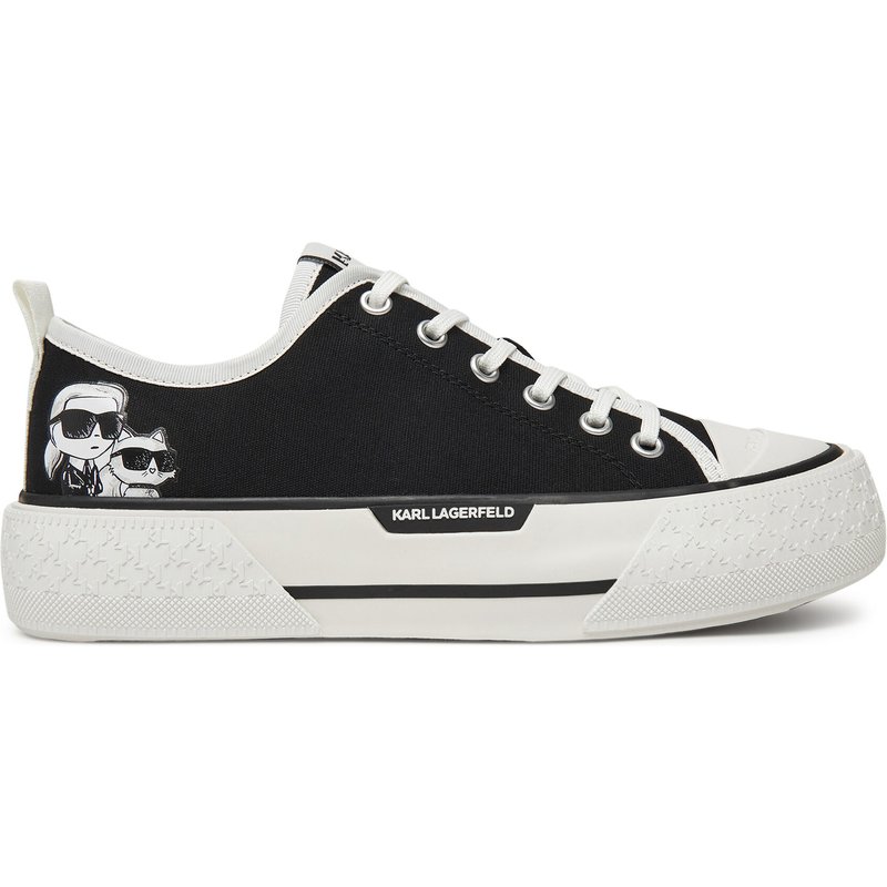 Sneakers aus Stoff KARL LAGERFELD KL60614T Schwarz
