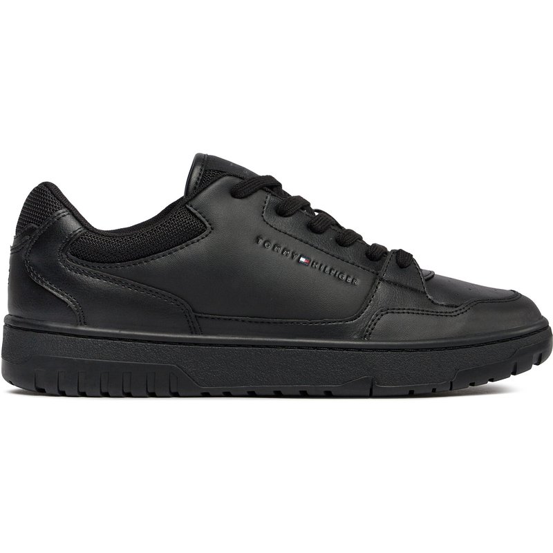 Sneakers Tommy Hilfiger Th Basket Core Leather Ess FM0FM05040 Schwarz