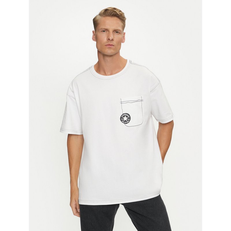Converse T-Shirt Sketch 10027256-A04 Weiß Standard Fit
