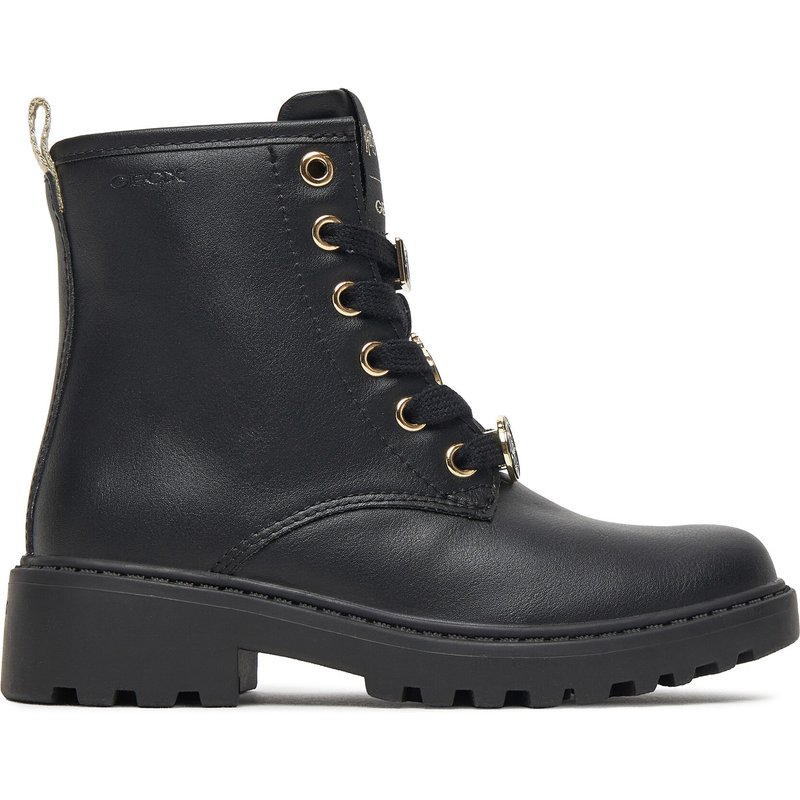 Stiefel Geox J Casey J5620B 000BC C9999 S Schwarz