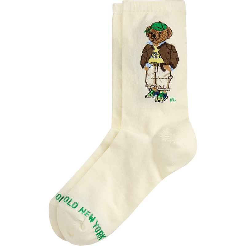 Lange Socken Polo Ralph Lauren 455982926001 Écru