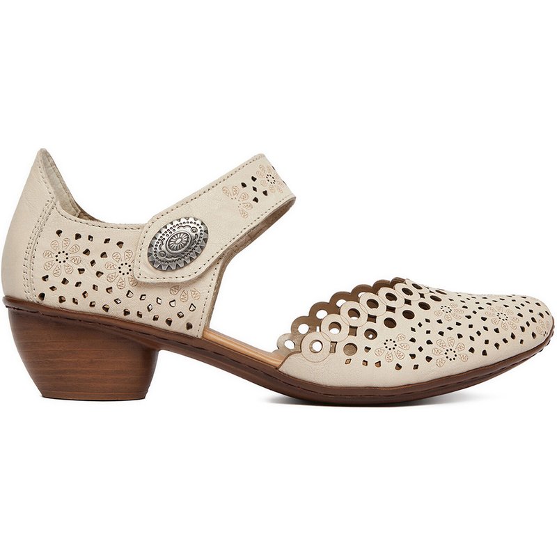Halbschuhe Rieker 43753-60 Beige