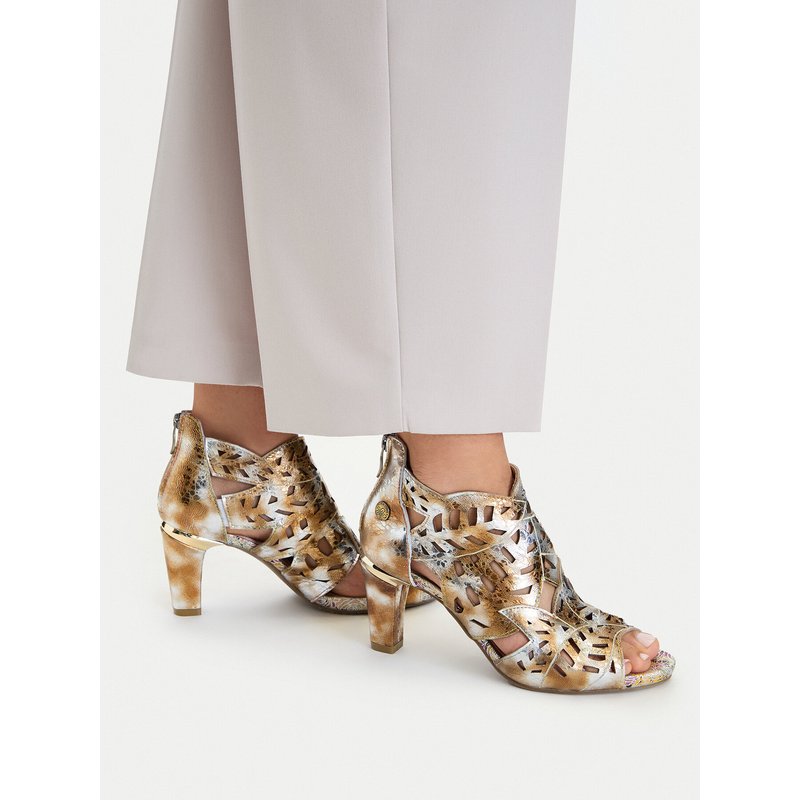Sandalen Laura Vita Albane 48 Goldfarben