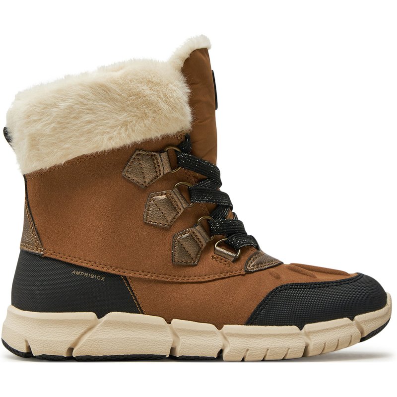 Schneeschuhe Geox J Flexyper Girl B Ab J46APA 0AU50 C6175 S Braun
