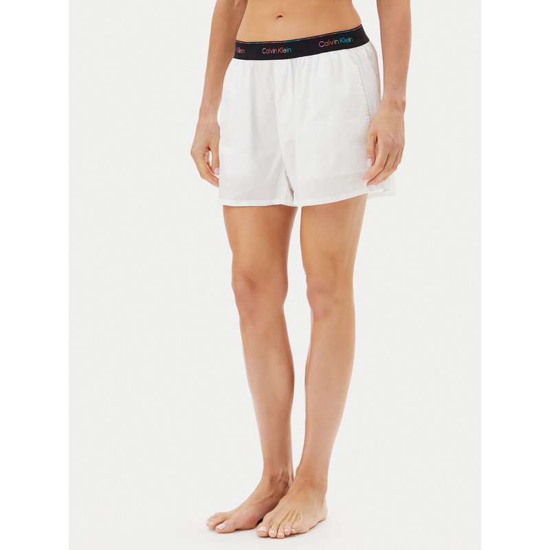 Calvin Klein Underwear Pyjamashorts LV00QS7471 Weiß Relaxed Fit