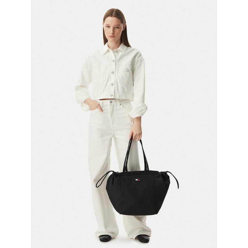 Handtasche Tommy Jeans Tjw Ess Daily Tote AW0AW18771 Schwarz
