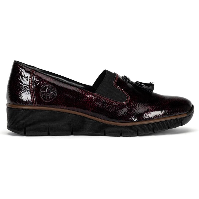 Halbschuhe Rieker 53751-35 Dunkelrot