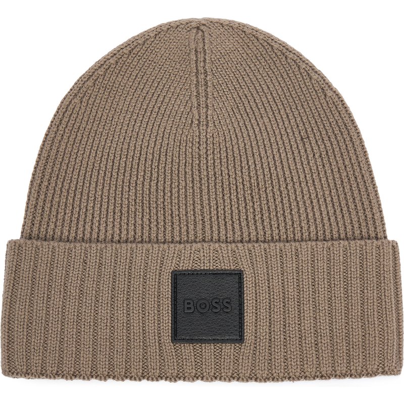 Mütze BOSS Flavio50522426 Dunkelbeige