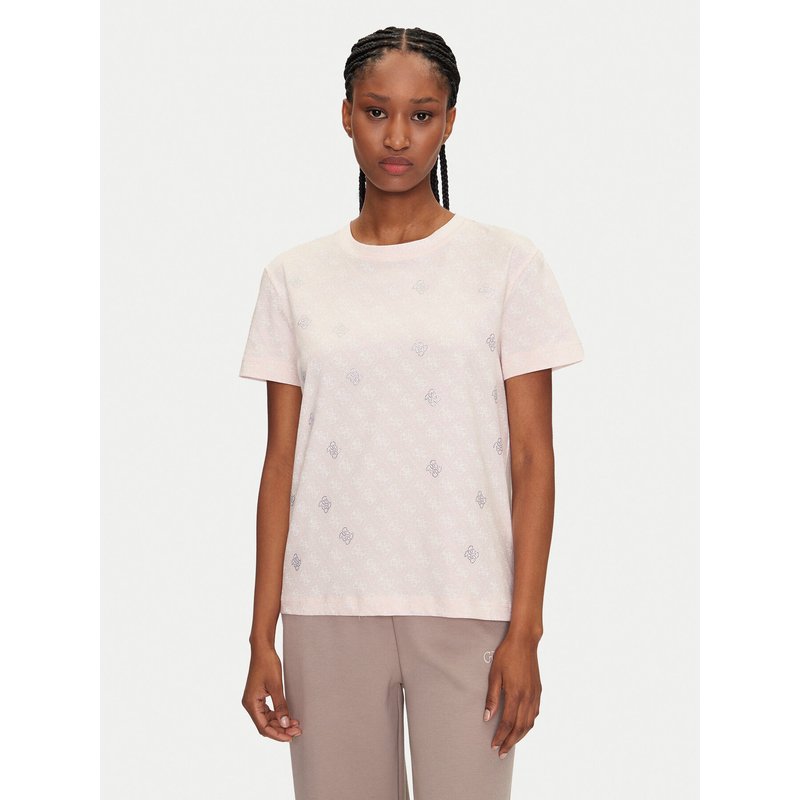 Guess T-Shirt V5GI16 I3Z14 Rosa Regular Fit
