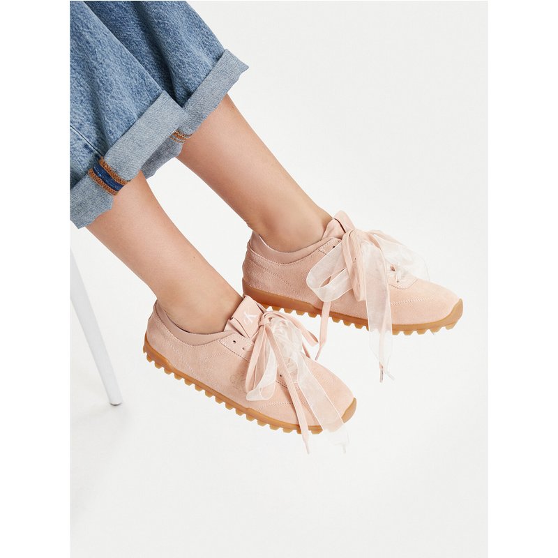 Sneakers Calvin Klein Low Profile Run Mg Sue Db Laces HW0HW03150 Hellrosa