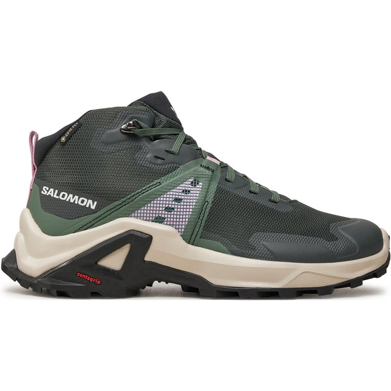 Trekkingschuhe Salomon X Raise Mid Gore-Tex L47458100 Grün