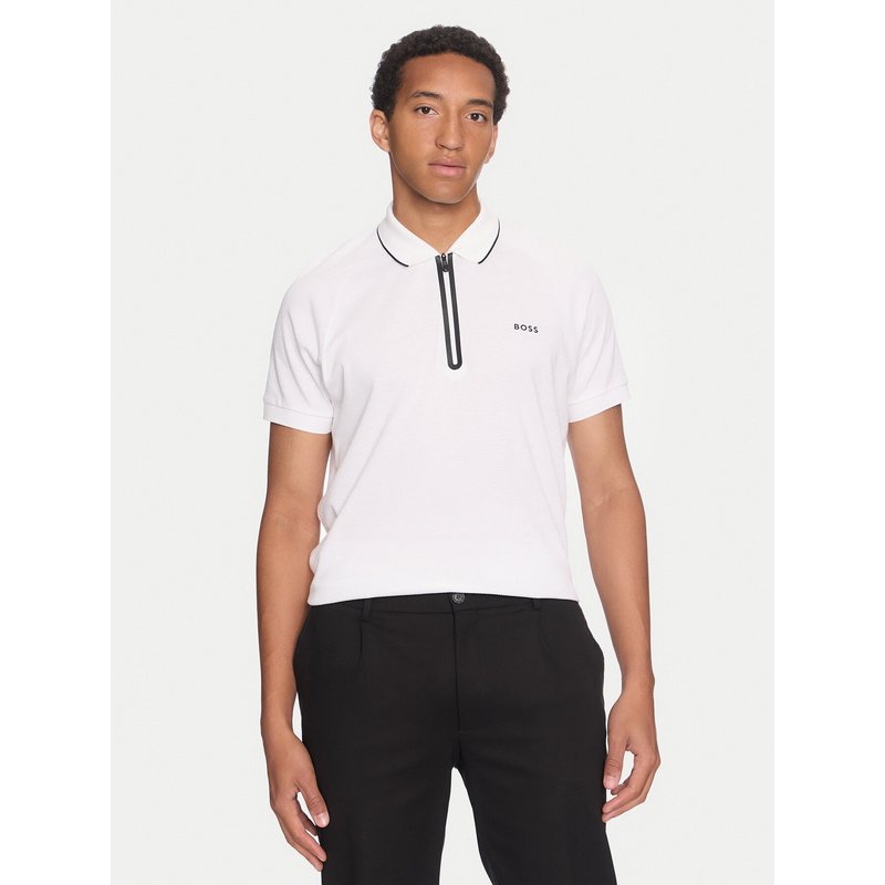 Boss Poloshirt Philix 50519760 Weiß Regular Fit