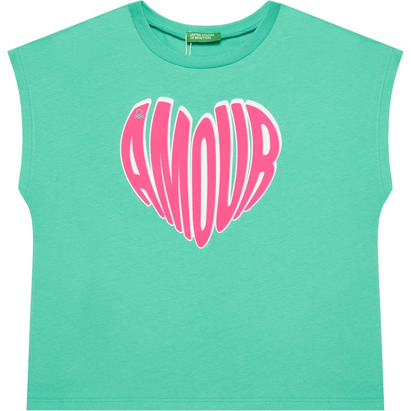 United Colors Of Benetton Top 3JERC10PB Grün Regular Fit