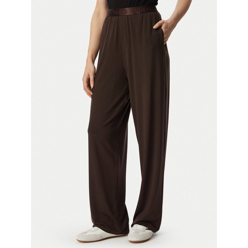 Guess Jogginghose O6BB06 K5060 Braun Regular Fit