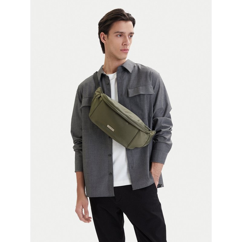 Gürteltasche Calvin Klein Sleek Waistbag Sling LV04D3148G Grün