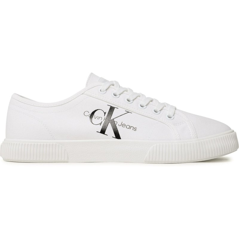 Sneakers aus Stoff Calvin Klein Jeans Essential Vulcanized 1 YM0YM00306 Weiß
