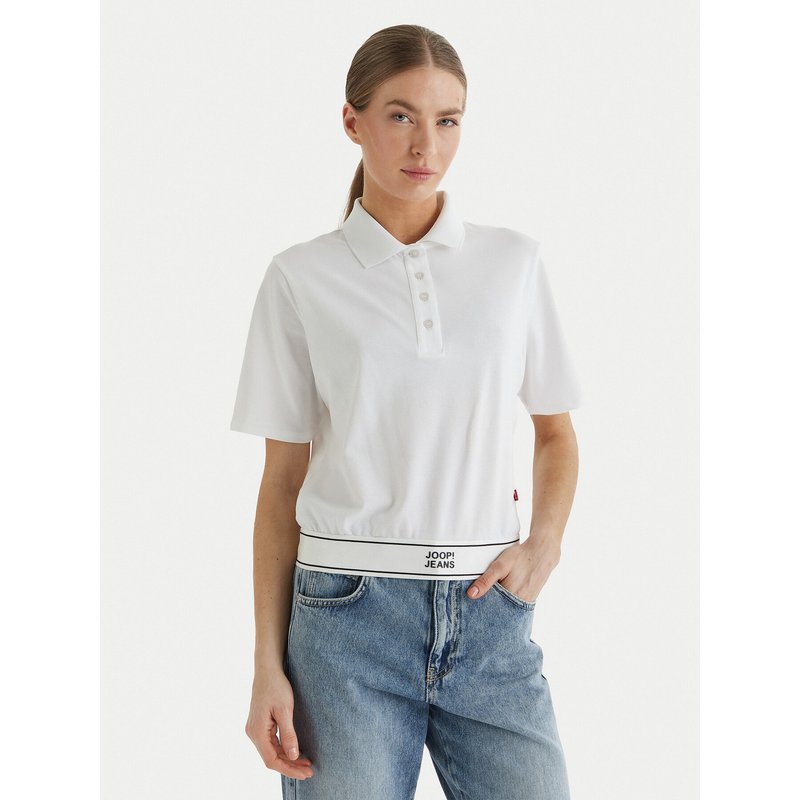JOOP! Jeans Poloshirt Talena 10100104 30100660 Weiß Modern Fit