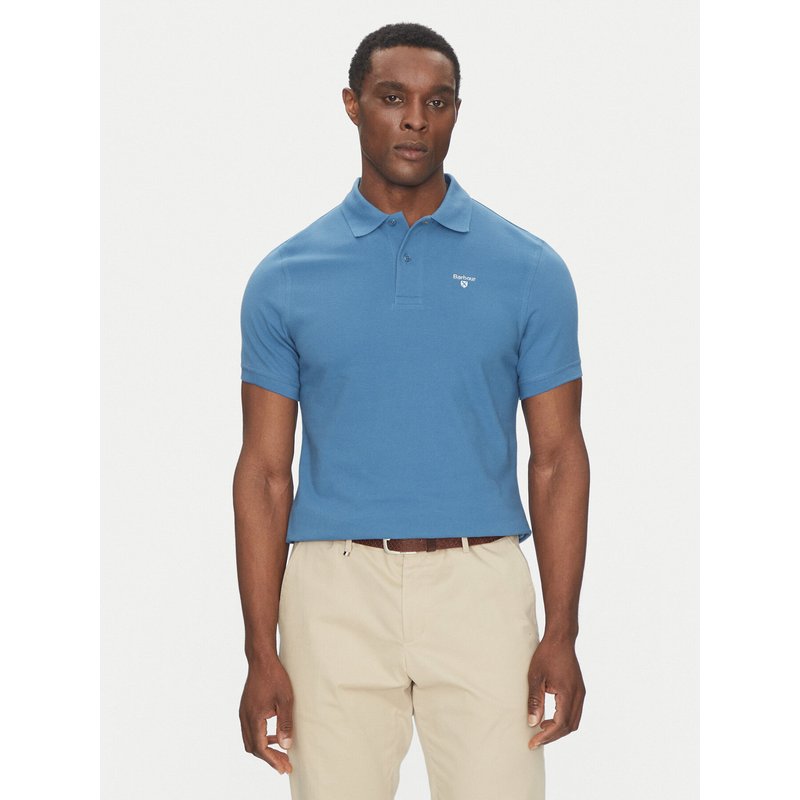Barbour Poloshirt Original Sports MML0358BU67 Blau Tailored Fit