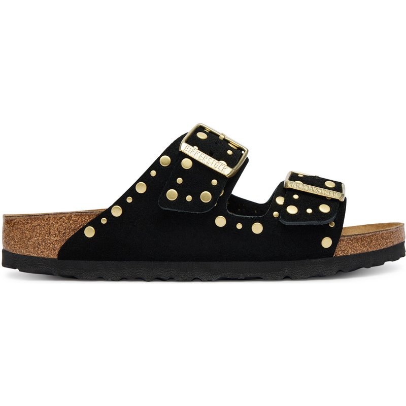 Pantoletten Birkenstock Arizona Rivet 1030348 Schwarz