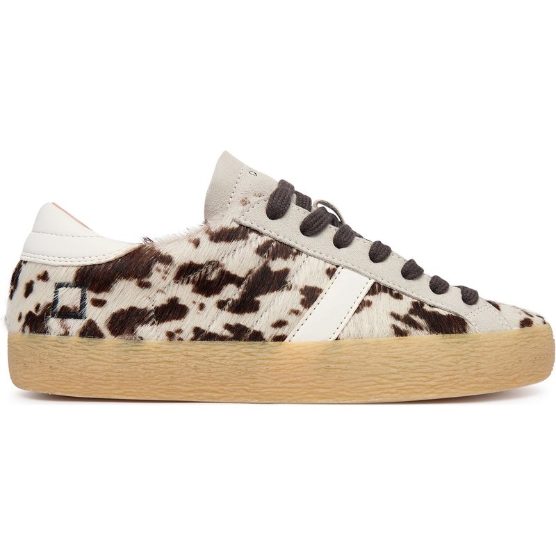 Sneakers D.A.T.E. Hill Low Pony Cow W451-HL-PN Beige