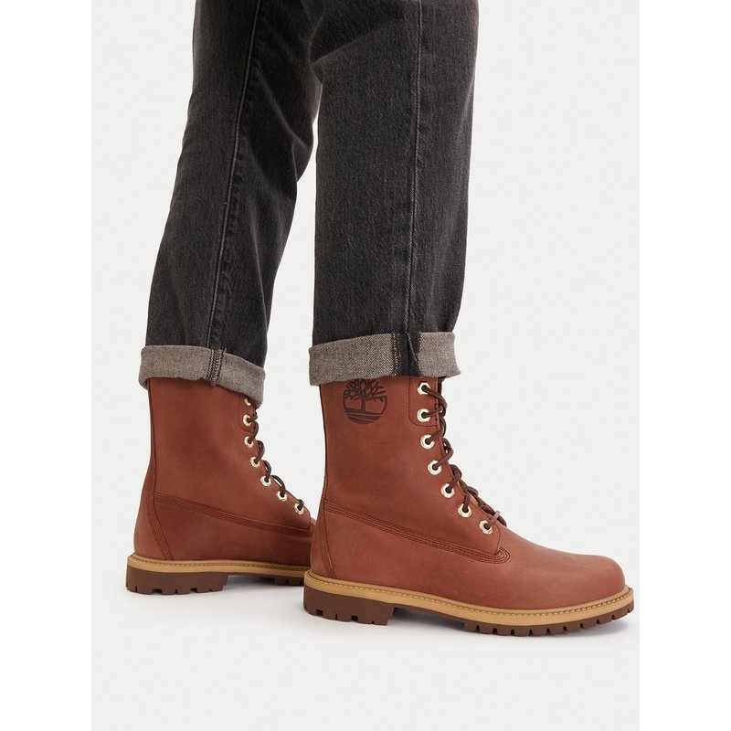 Schnürschuhe Timberland Premium 8-Inch Waterproof TB0A43MXEM41 Braun