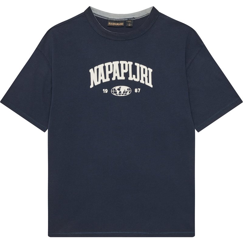 Napapijri T-Shirt S-Inot NP0A891F D Dunkelblau Regular Fit