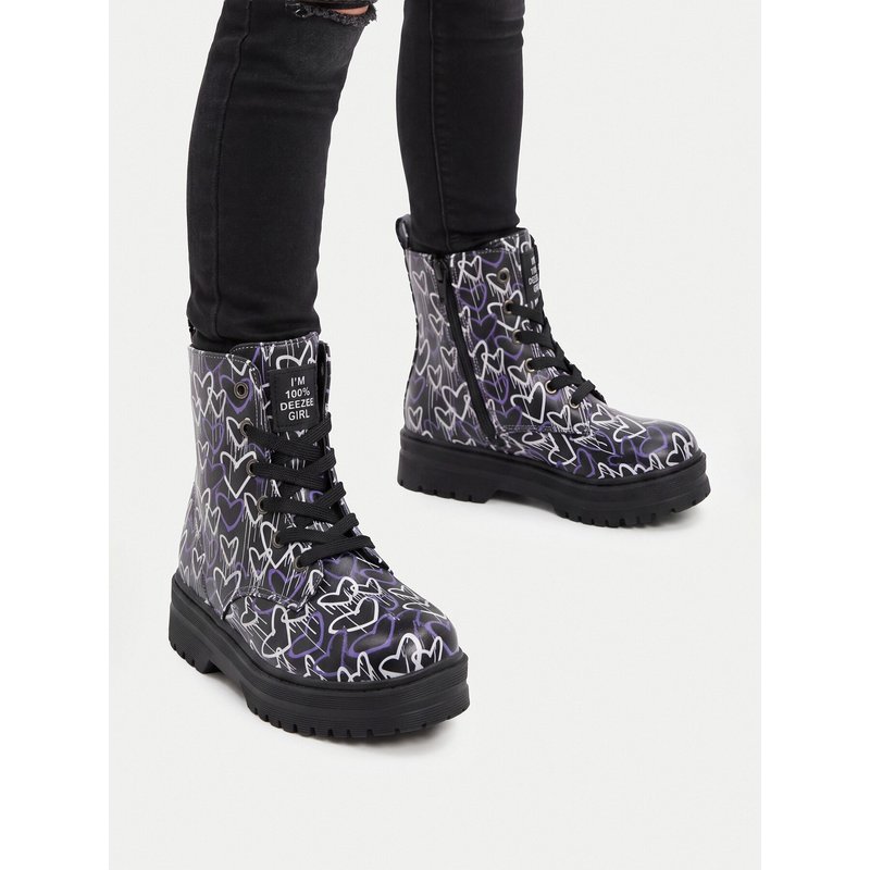 Schnürstiefeletten DeeZee CEO-AVO-2208-021 Schwarz