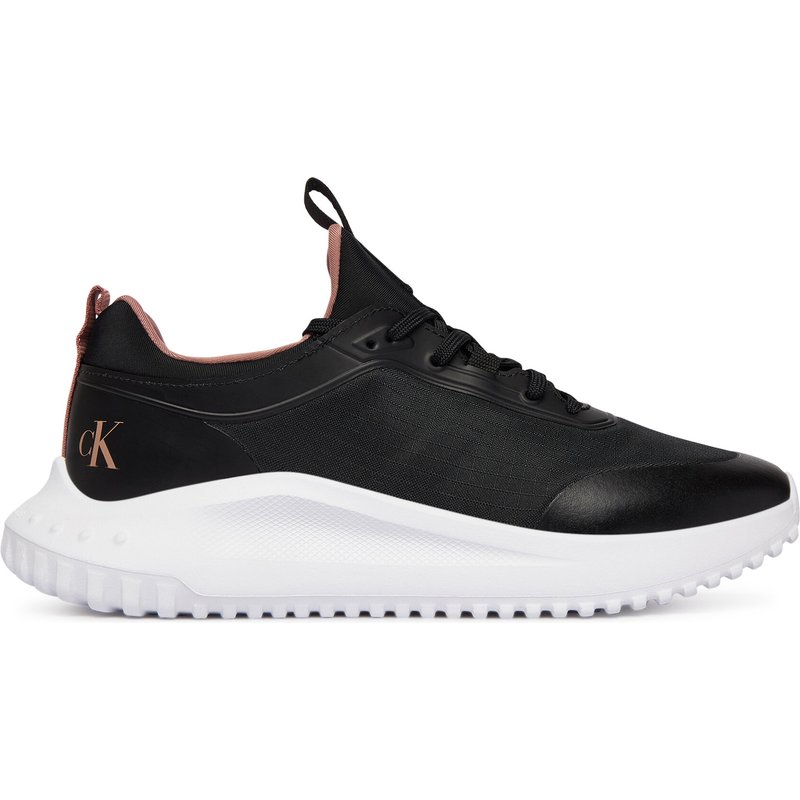 Sneakers Calvin Klein Jeans Eva Runner Laceup Sock Mat Mix YW0YW02064 Schwarz