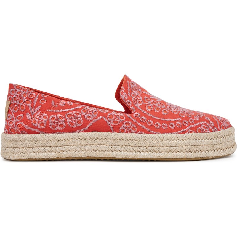 Espadrilles Toms Carolina 10021871 Rot
