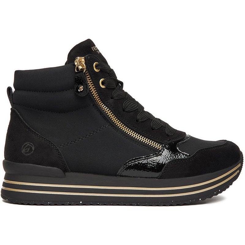 Schnürschuhe Remonte D1370-01 Schwarz