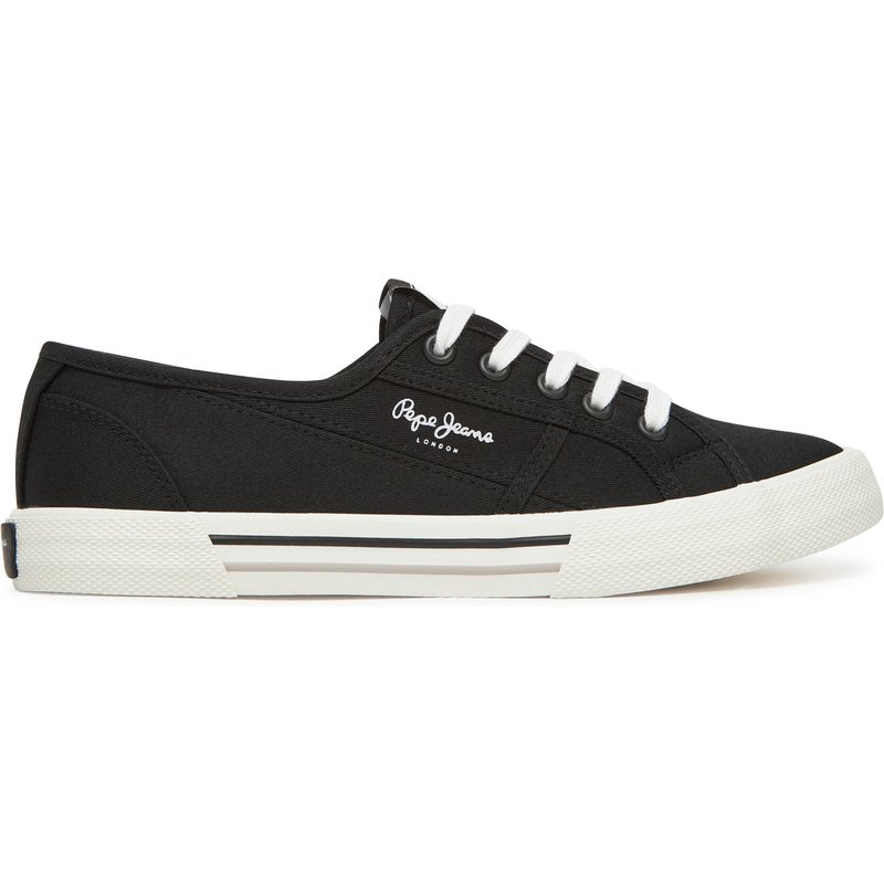 Sneakers aus Stoff Pepe Jeans Brady Basic W PLS31287 Schwarz