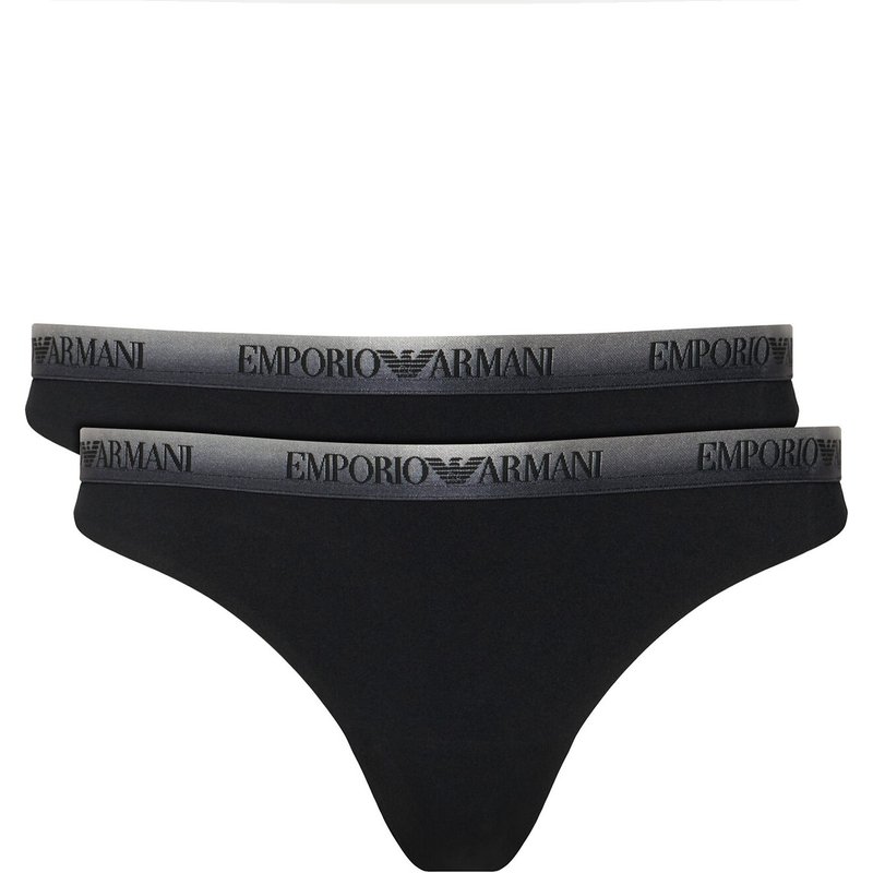 Emporio Armani Underwear Brazilian-Panty-Set EW005512 AF25572 UC001 Schwarz