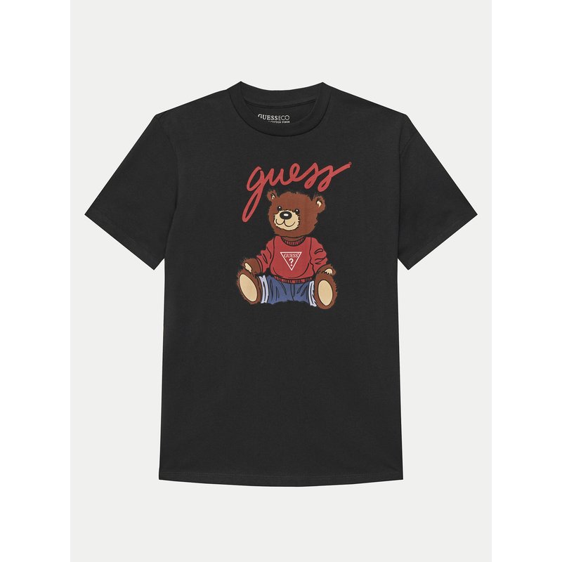 Guess T-Shirt H4BJ06 I3Z14 Schwarz Regular Fit
