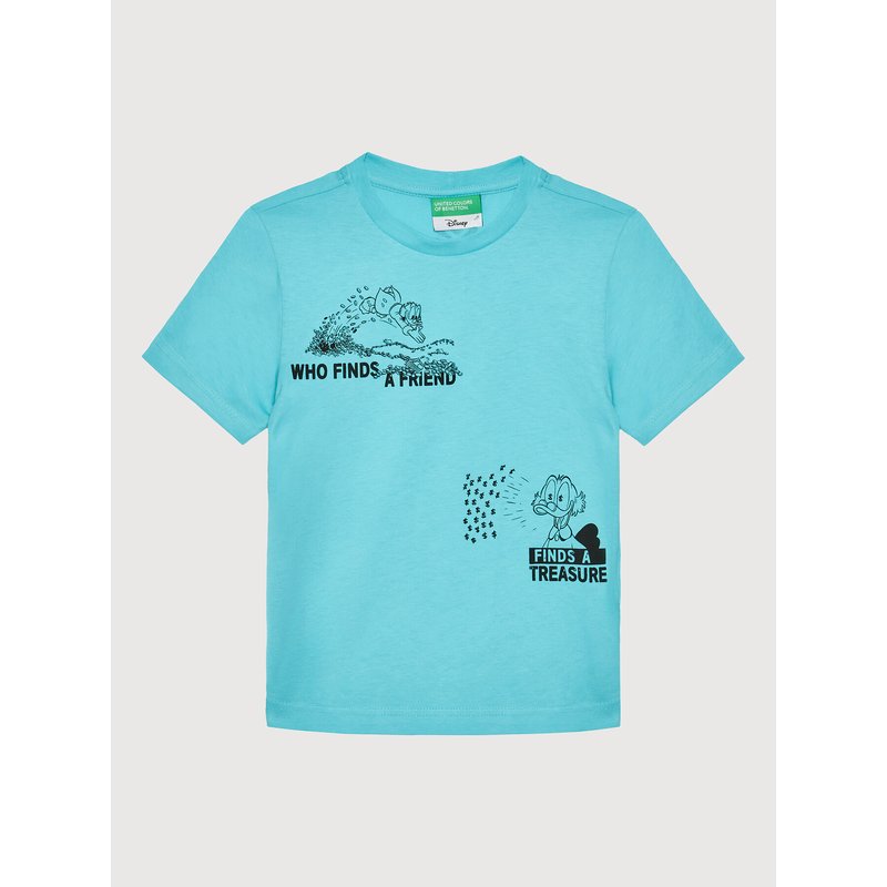 United Colors Of Benetton T-Shirt 3096C1059 Blau Regular Fit