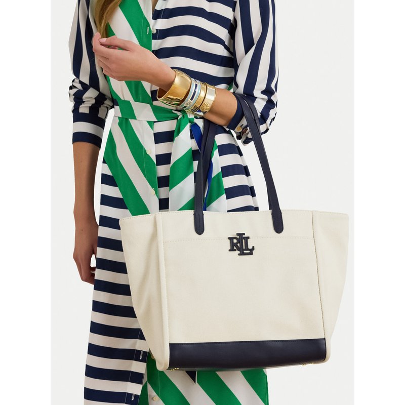 Handtasche LAUREN RALPH LAUREN 431982234002 Écru