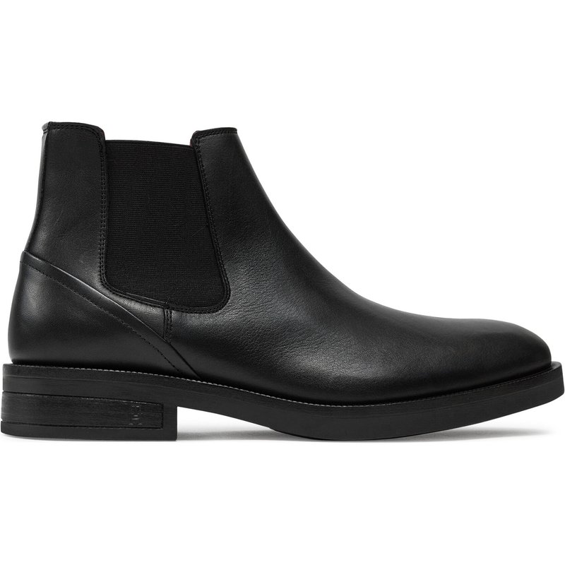 Klassische Stiefeletten Tommy Hilfiger Premium Hilfiger Tl Lth Chelsea FM0FM05185 Schwarz