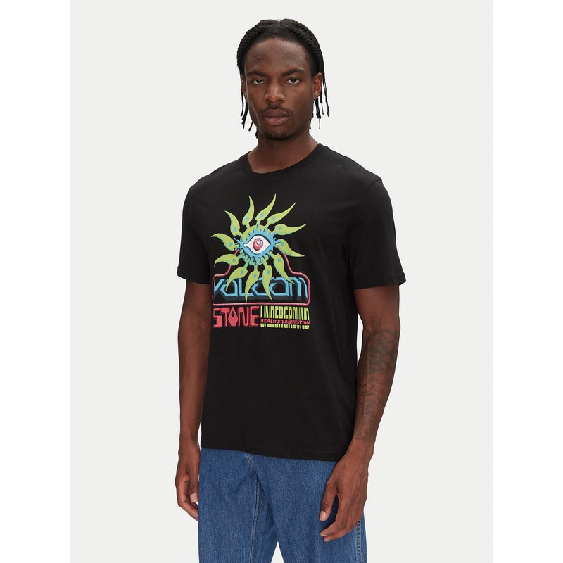 Volcom T-Shirt Realityfab A3512555 Schwarz Loose Fit