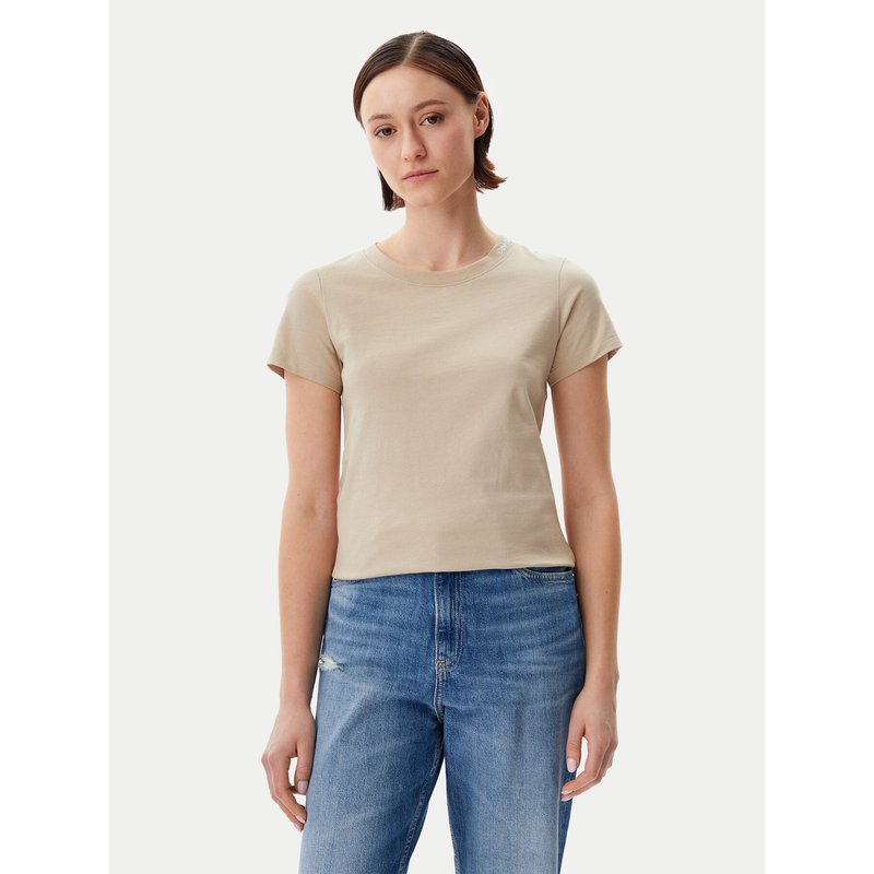 Calvin Klein Jeans T-Shirt Logo J20J225540 Beige Regular Fit